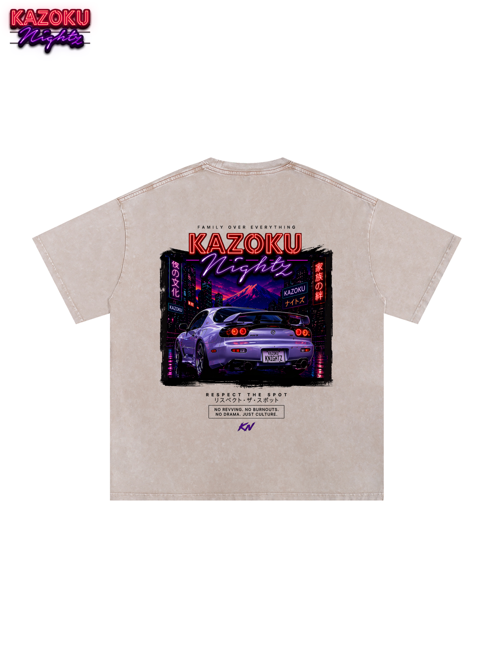 KN - Neon Legends Series - Mazda RX-7 T-Shirt